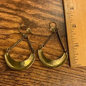 Noonday brass earrings